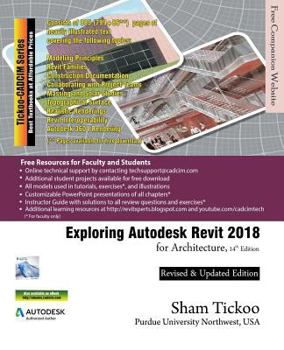 Paperback Exploring Autodesk Revit 2018 for Architecture Book
