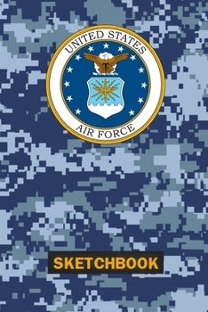 Paperback US Air Force Digital Camo Sketchbook Book