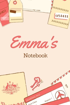 Emma First Name Emma Notebook: Lined Notebook / Journal Gift, 120 Pages, 6x9, Soft Cover, Matte Finish