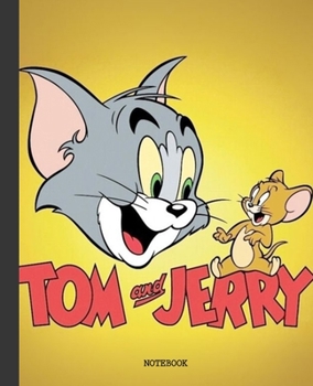 Notebook: Cartoon Tom and Jerry Soft Glossy Cover Graph Paper Pages Book 7.5 x 9.25 Inches 110 Pages