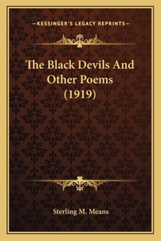 Paperback The Black Devils And Other Poems (1919) Book