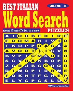 Paperback BEST ITALIAN Word Search Puzzles. Vol. 3 [Italian] Book