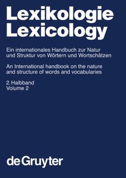 Hardcover Lexikologie / Lexicology. 2. Halbband [German] Book