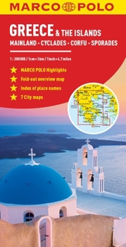 Map Greece and the Islands Marco Polo Map Book