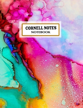 Paperback Cornell Notes Notebook: Pretty Cornell Note Paper Notebook. Cute Girly Large College Ruled Medium Lined Journal Note Taking System for School Book