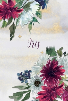 Paperback Isis: Personalized Journal Gift Idea for Women (Burgundy and White Mums) Book