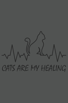 Cats Are My Healing: Katze Katzenmama Katzenliebhaber Dina5 Liniert Notizbuch Tagebuch Planer Notizblock Kladde Journal Strazze Malheft