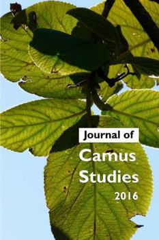 Paperback Journal of Camus Studies 2016 Book