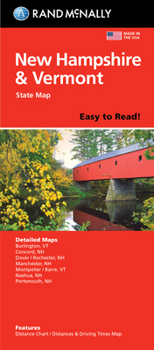 Mass Market Paperback Rand McNally Easy to Read Folded Map: New Hampshire, Vermont State Map Book