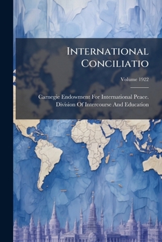 Paperback International Conciliatio; Volume 1922 Book