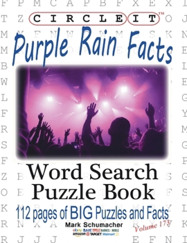 Paperback Circle It, Purple Rain Facts, Word Search, Puzzle Book [Large Print] Book