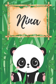 personalisiertes Notizbuch Panda / Malbuch / Kritzelbuch / Tagebuch / Journal / Notizheft / DIN A5 / Geschenke Nina: individuelles personalisiertes ... für Frauen und Männer. (German Edition)