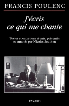 Paperback J'écris ce qui me chante [French] Book