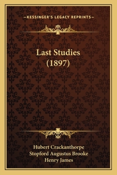 Paperback Last Studies (1897) Book