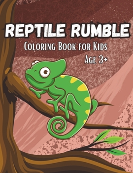 Paperback Reptile Rumble: Coloring Book for Kids age 3+ Book