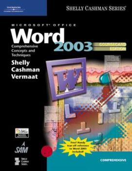 Paperback Microsoft Office Word 2003: Comprehensive Concepts and Techniques: Coursecard Edition Book