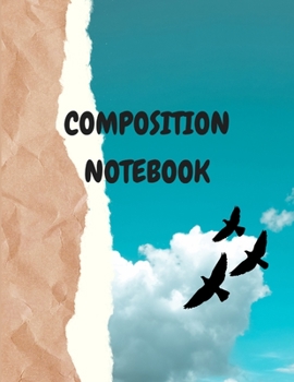 Paperback Composition notebook: Wide Ruled Lined Paper, Journal for Girls, Students Book
