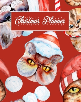 Paperback Christmas Planner: 3-Year Organizer Notebook, Holiday Planner for Cat Lovers, Undated Calendar, Gift Giving Ideas, Keepsake Memory Book