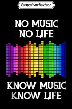 Paperback Composition Notebook: No Music No Life Musician Music Lover Gift Journal/Notebook Blank Lined Ruled 6x9 100 Pages Book