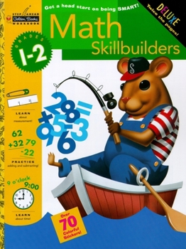 Paperback Math Skillbuilders (Grades 1 - 2) [With Stickers] Book