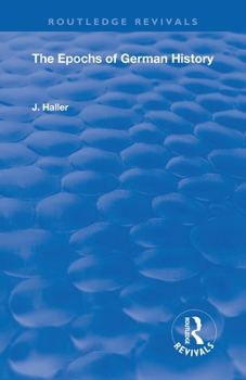 Paperback The Epochs of German History Book