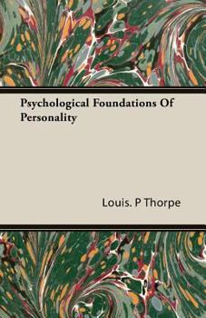 Paperback Psychological Foundations of Personality Book