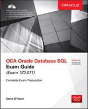Hardcover Oca Oracle Database SQL Exam Guide (Exam 1z0-071) Book