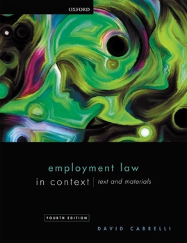 Paperback Employment Law in Context Book