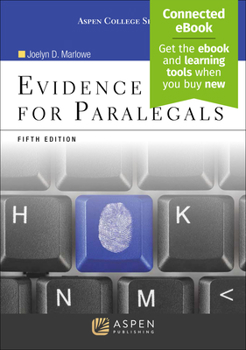 Paperback Evidence for Paralegals: [Connected Ebook] Book