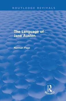 Hardcover The Language of Jane Austen (Routledge Revivals) Book