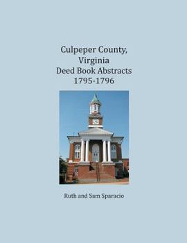 Paperback Culpeper County, Virginia Deed Book Abstracts 1795-1796 Book