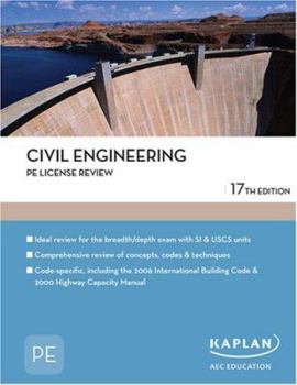Paperback Civil Engineering PE License Review Book