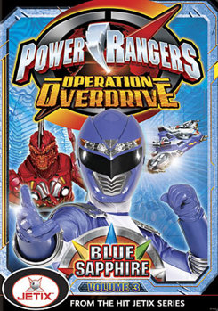 DVD Power Rangers Operation Overdrive: Volume 3 Blue Sapphire Book