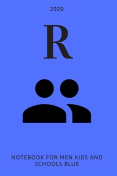 Paperback R: Notebook for men, kids and schools, blue Book
