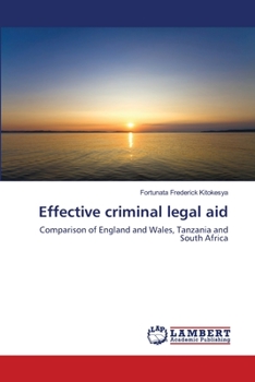Paperback Effective criminal legal aid Book