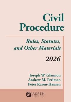 Paperback Civil Procedure: Rules, Statutes, and Other Materials 2026 Supplement Book