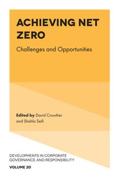 Hardcover Achieving Net Zero: Challenges and Opportunities Book