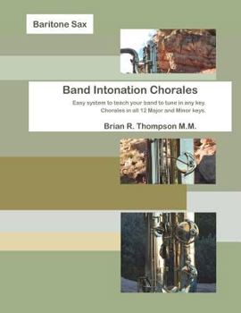 Paperback Baritone Saxophone, Band Intonation Chorales Book