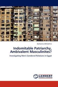 Paperback Indomitable Patriarchy, Ambivalent Masculinites? Book