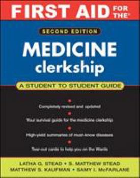 Paperback First Aid for the Medicine Clerkship Book