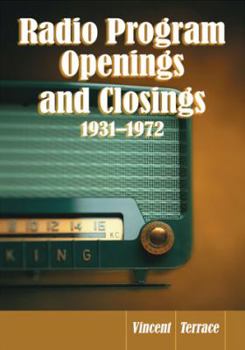 Paperback Radio Program Openings and Closings, 1931-1972 Book