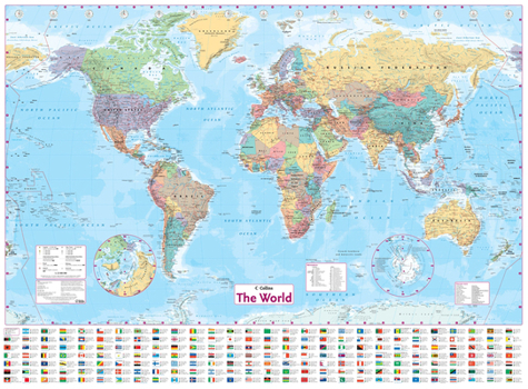 Misc. World Wall Laminated Map Book