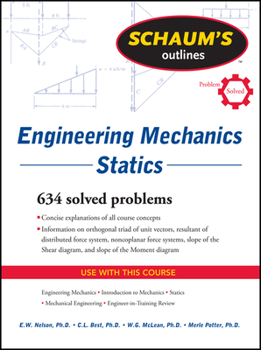 Paperback Schaum's Outline of Engineering Mechanics: Statics Book