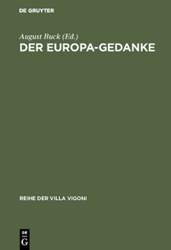 Hardcover Der Europa-Gedanke [German] Book