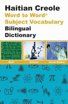 Paperback Haitian-Creole BD Word To Word With Subject Vocab: Suitable For Exams Book