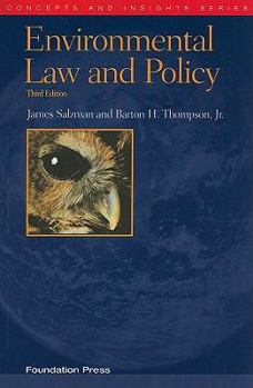 Paperback Environmental Law and Policy Book