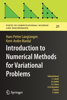 Paperback Introduction to Numerical Methods for Variational Problems Book