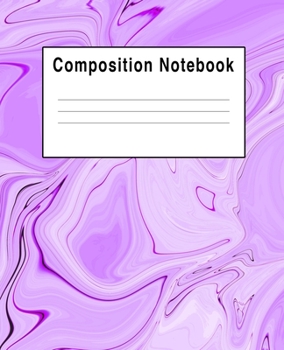 Composition Notebook: Swirls Abstract Purple