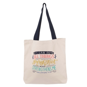 Apparel Tote Canvas I Can Do All Things Book
