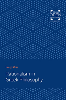 Paperback Rationalism in Greek Philosophy Book